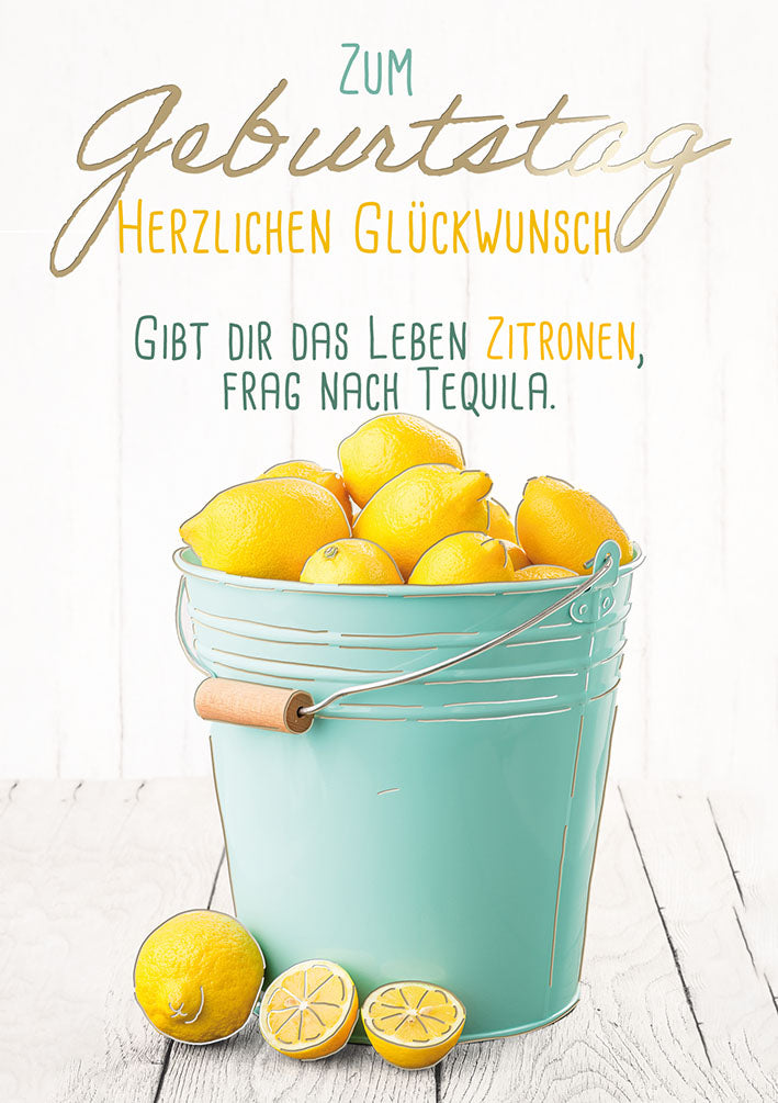 Sternstunden Geburtstagskarte „Zitronen“