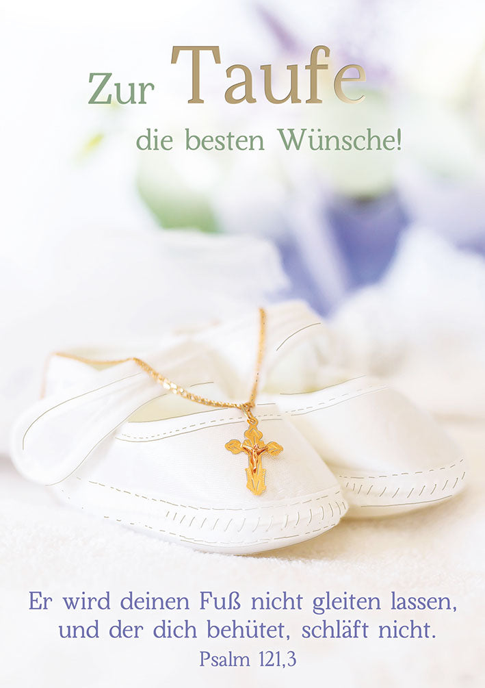 Sternstunden Taufkarte „Taufschuhe“