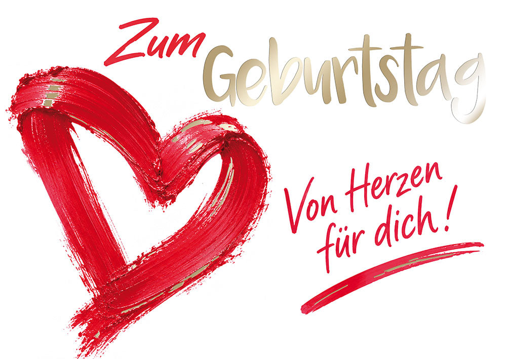 Sternstunden Geburtstagskarte „Von Herzen für dich“