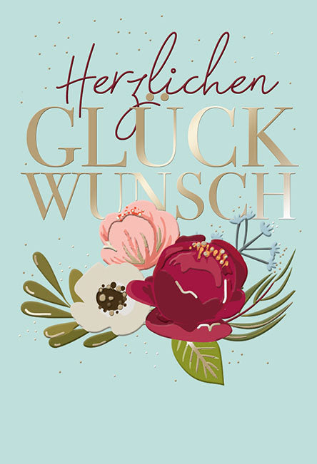 Sternstunden Minikarte „Blüten – Herzlichen Glückwunsch“