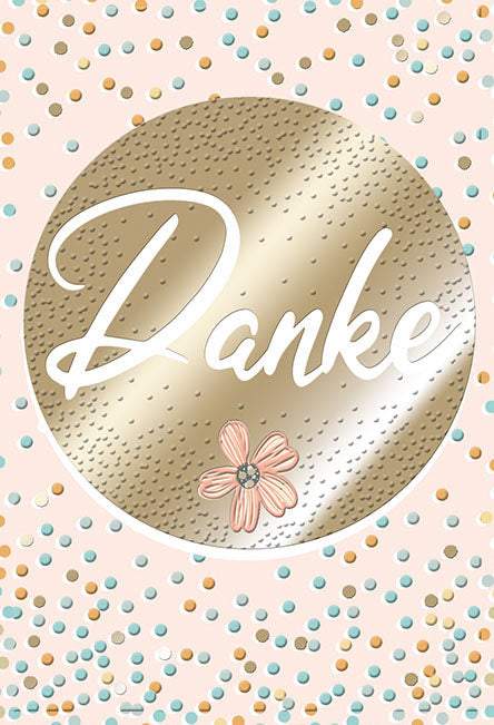 Sternstunden Minikarte „Danke in Gold“