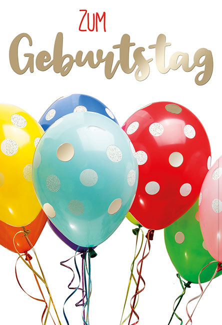 Sternstunden Minikarte „Bunte Luftballons“