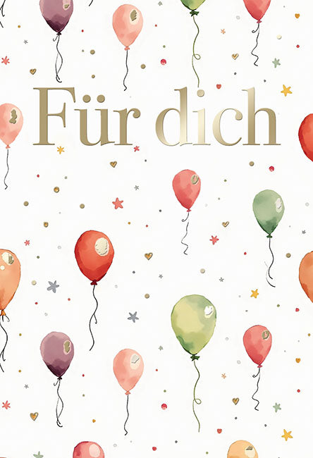 Sternstunden Minikarte „Ballons – Für dich“