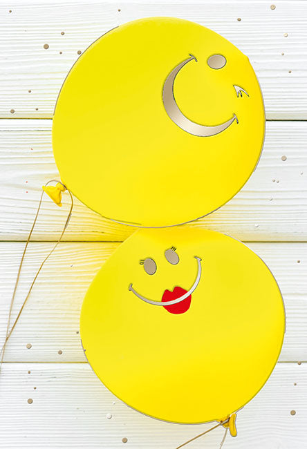 Sternstunden Minikarte „Zwei Smiley-Ballons“