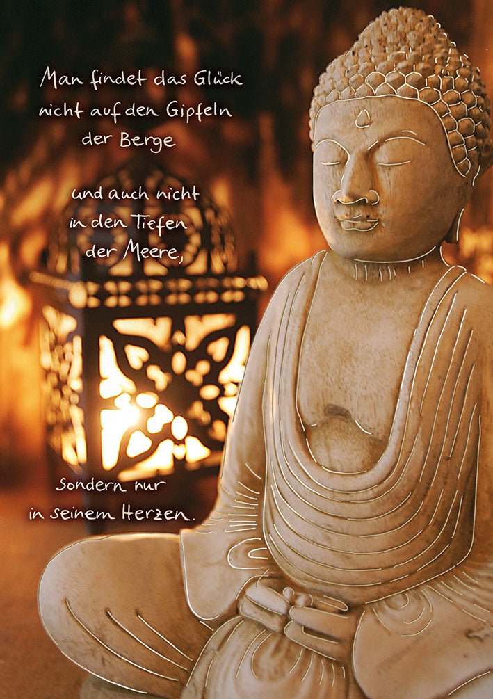 Blue Emotions Glückwunschkarte „Buddha“