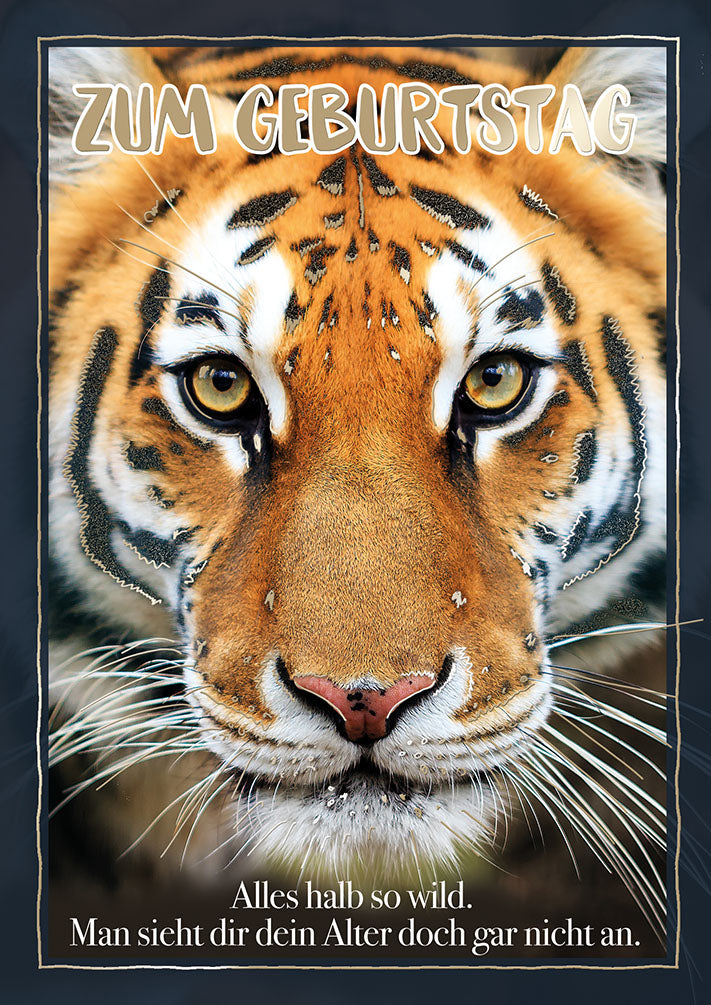 Wildcard Geburtstagskarte „Tiger“