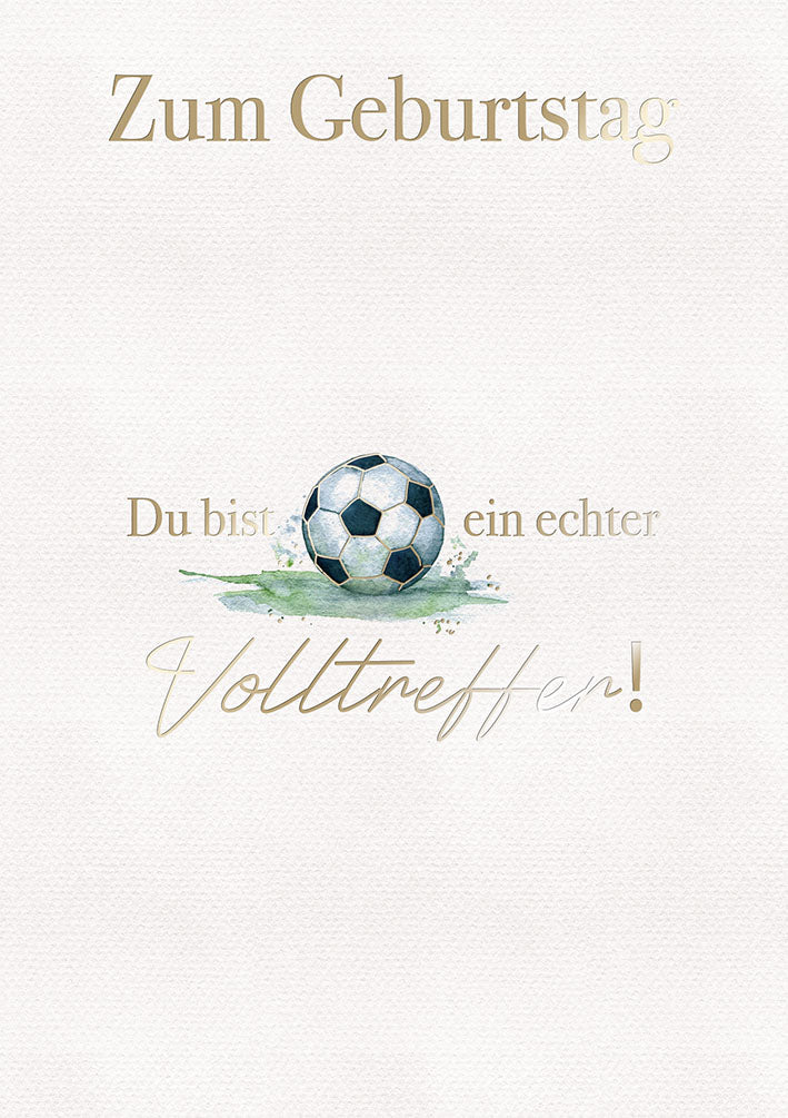 White Dreams Geburtstagskarte „Volltreffer“