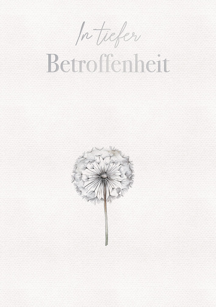 White Dreams Trauerkarte „Pusteblume“