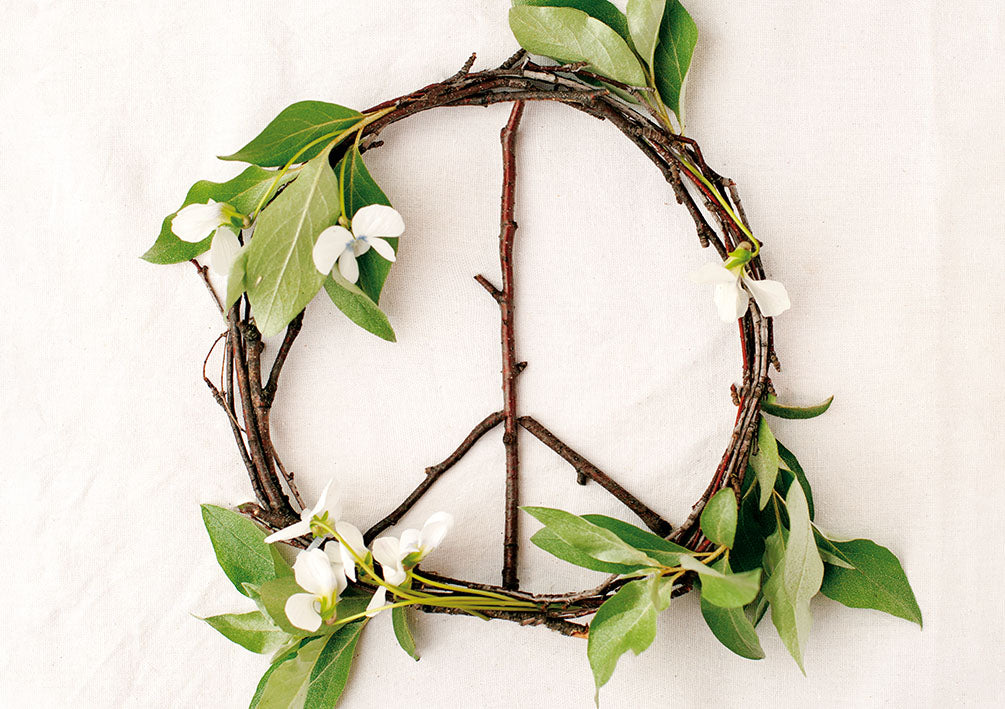Amelie Glückwunschkarte „Peace-Kranz“