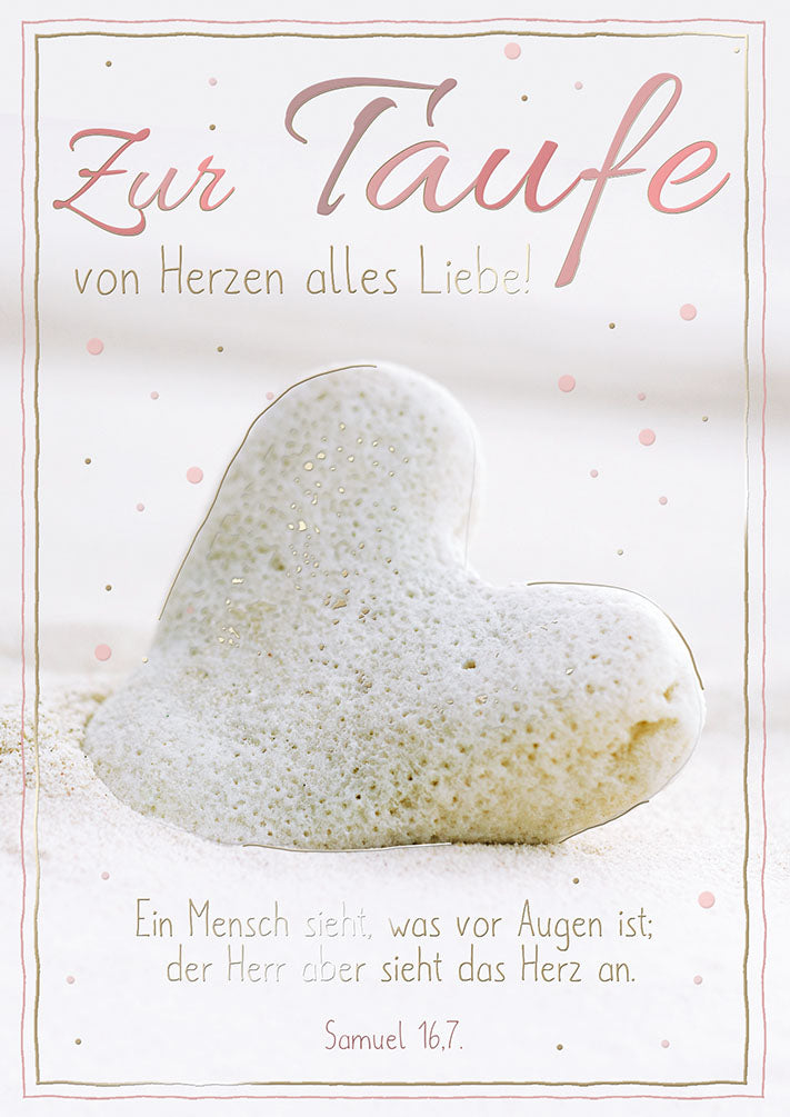 Taufkarte „Steinherz“