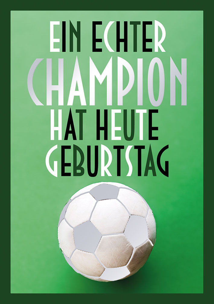 Farbrausch Geburtstagskarte „Fußball“