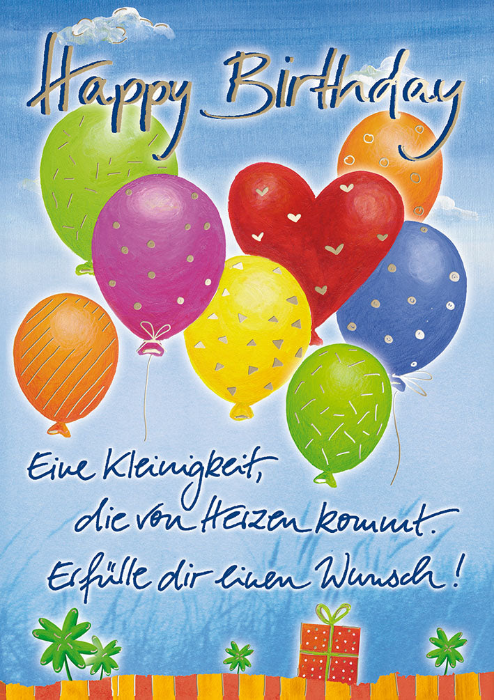 Geldkarte zum Geburtstag „Luftballons“