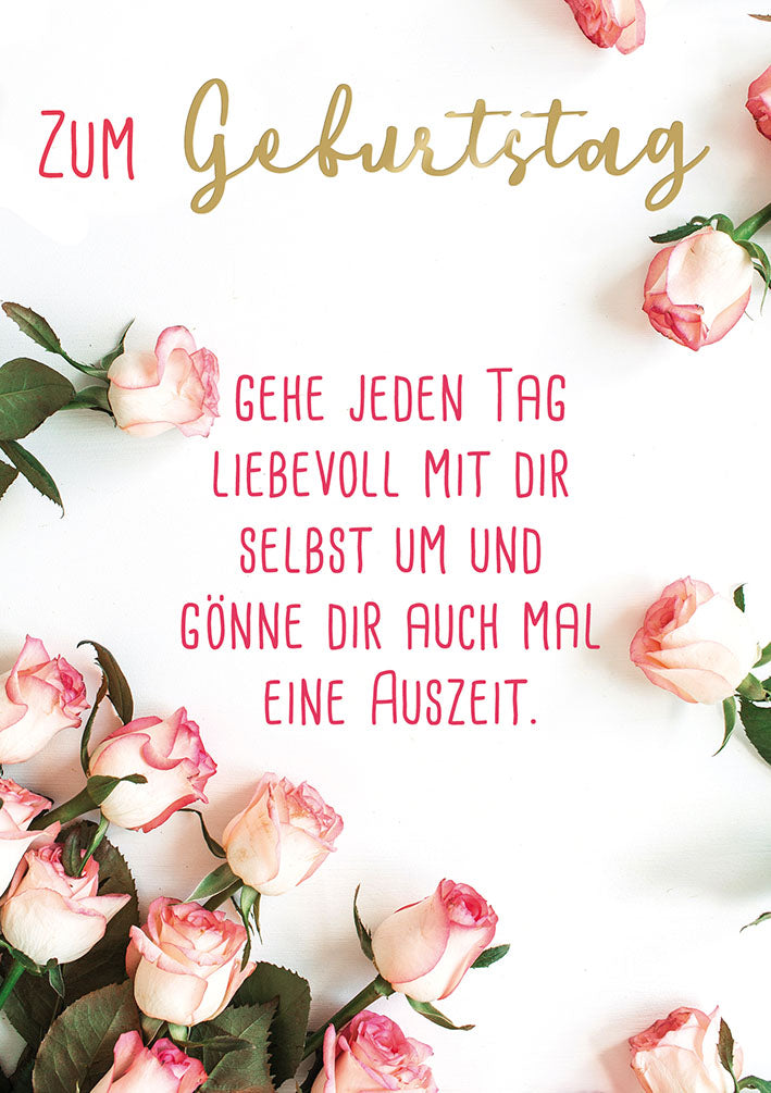 Geburtstagskarte „Rosen“