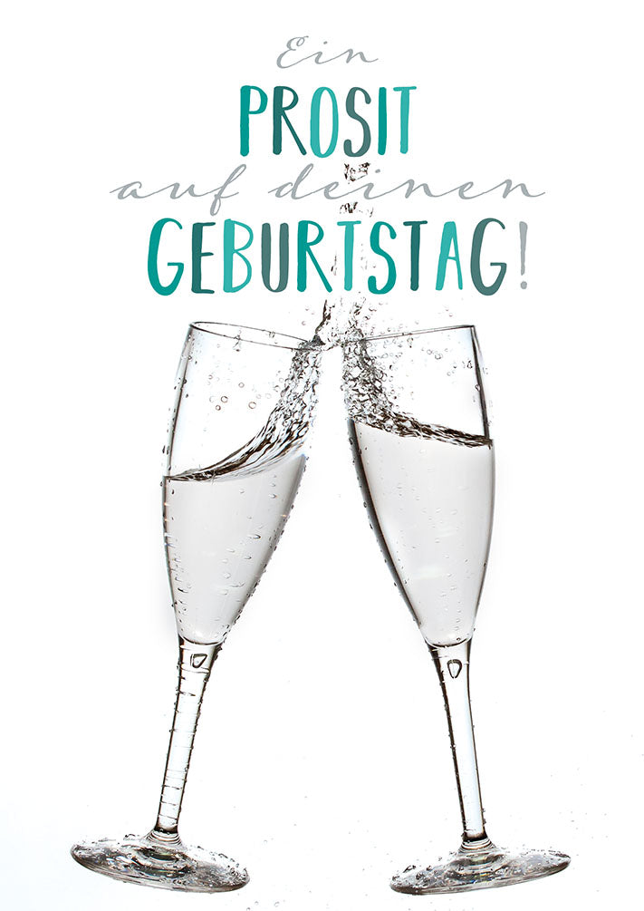 Geburtstagskarte „Prosit“