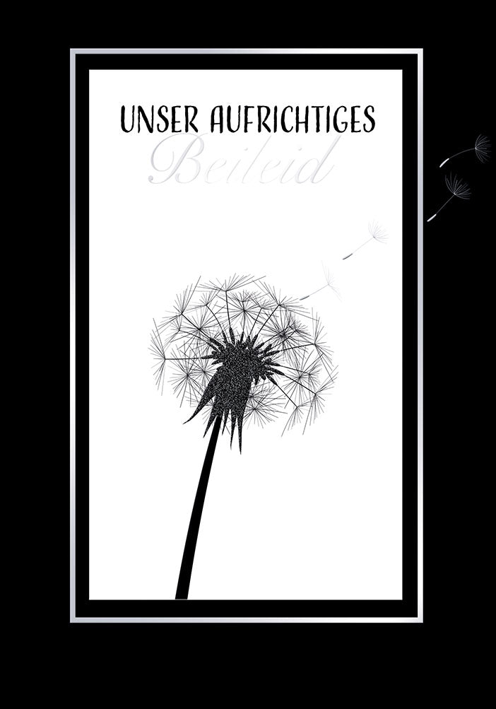 Trauerkarte „Pusteblume“
