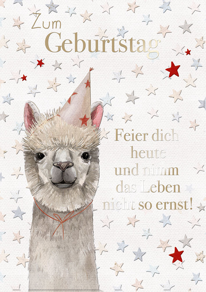Art of Giving Geburtstagskarte „Lama“