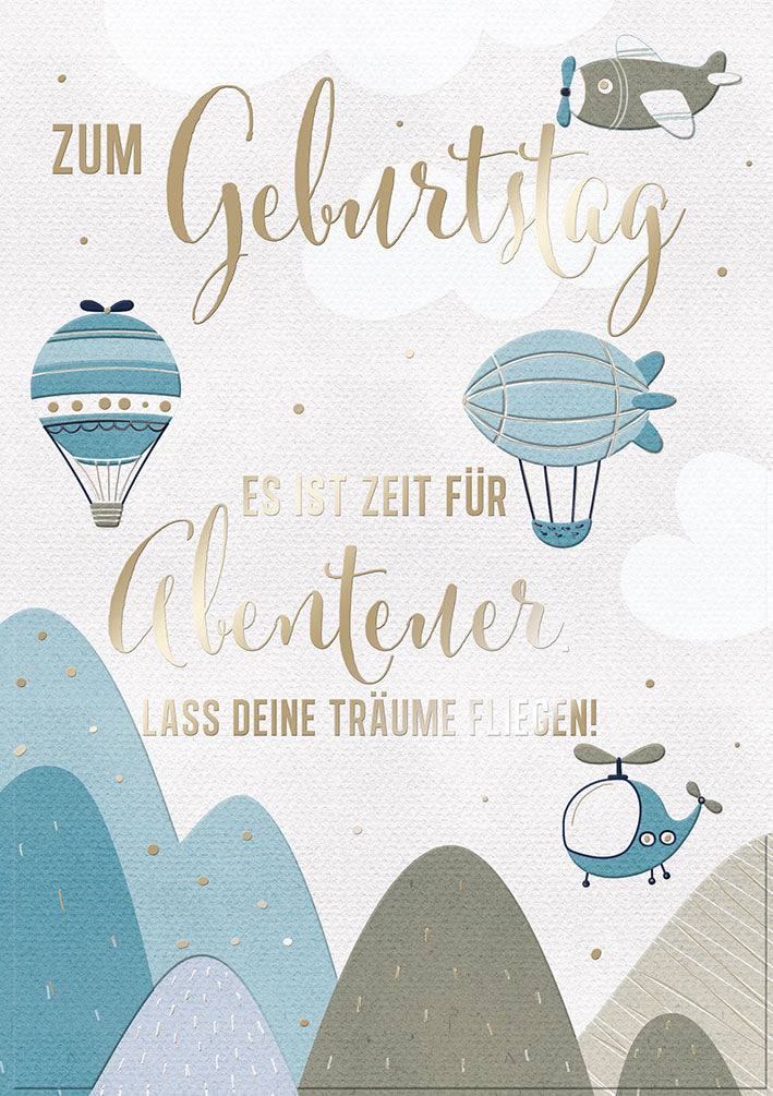 Art of Giving Geburtstagskarte „Abenteuer“