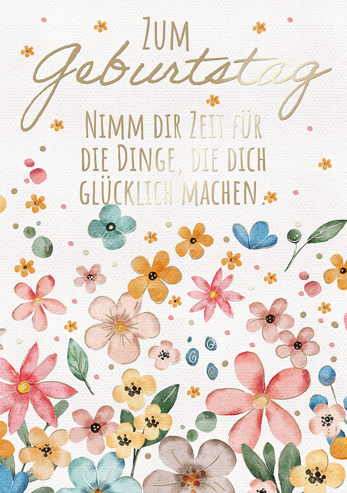 Art of Giving Geburtstagskarte „Blumenwiese“