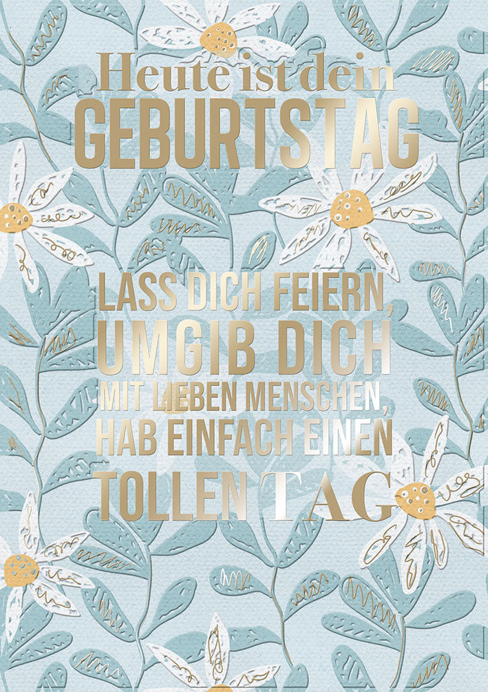 Art of Giving Geburtstagskarte „Blätterranken“