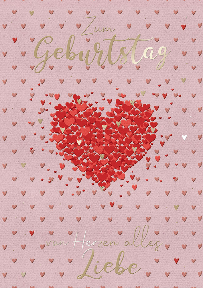 Art of Giving Geburtstagskarte „Herz aus Herzen“