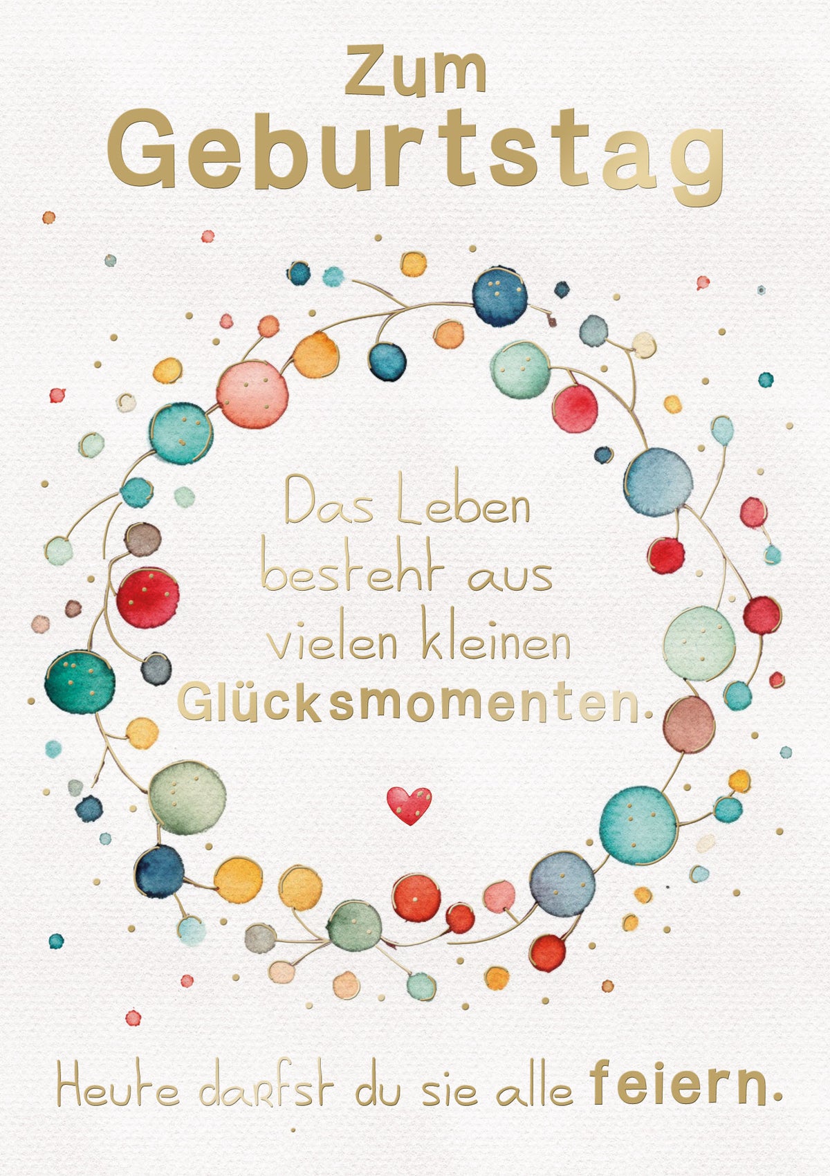 Art of Giving Geburtstagskarte „Glücksmomente“
