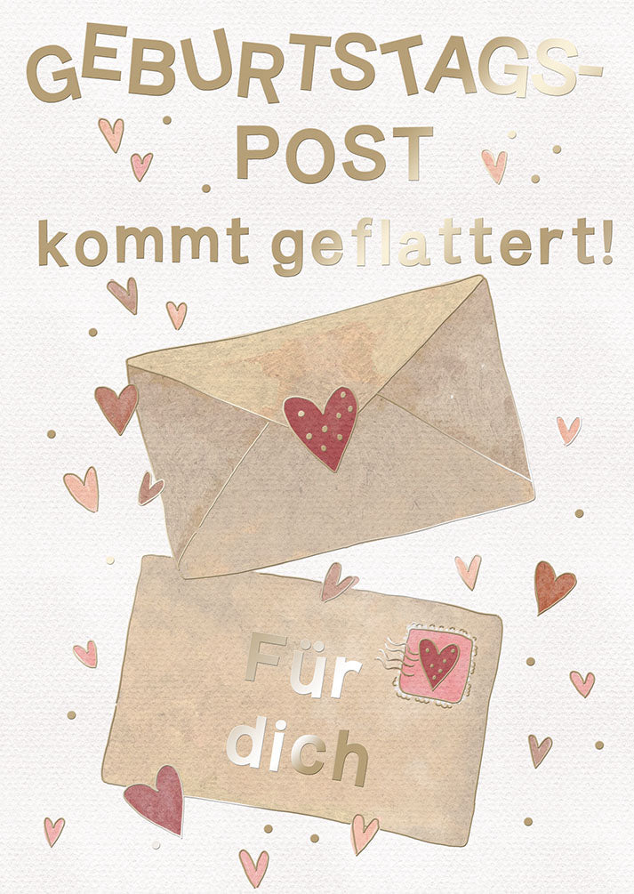 Art of Giving Geburtstagskarte „Briefumschläge“