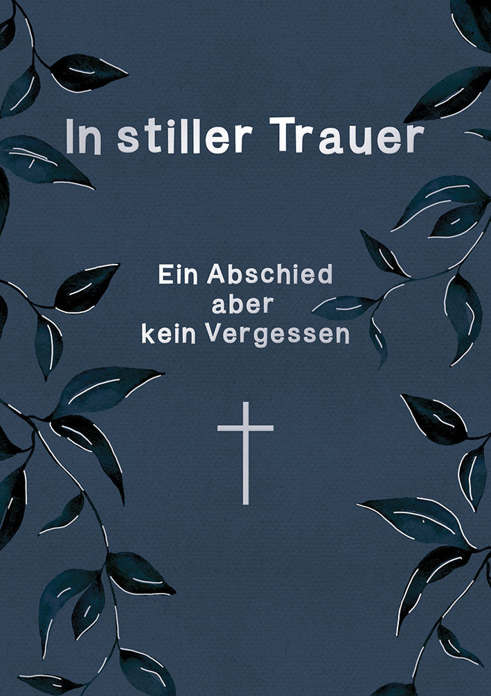 Art of Giving Trauerkarte „Ranken mit Kreuz“