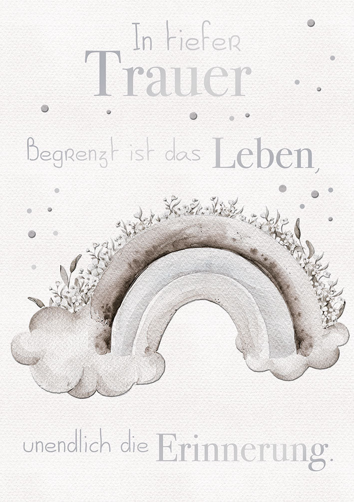 Art of Giving Trauerkarte „Regenbogen“