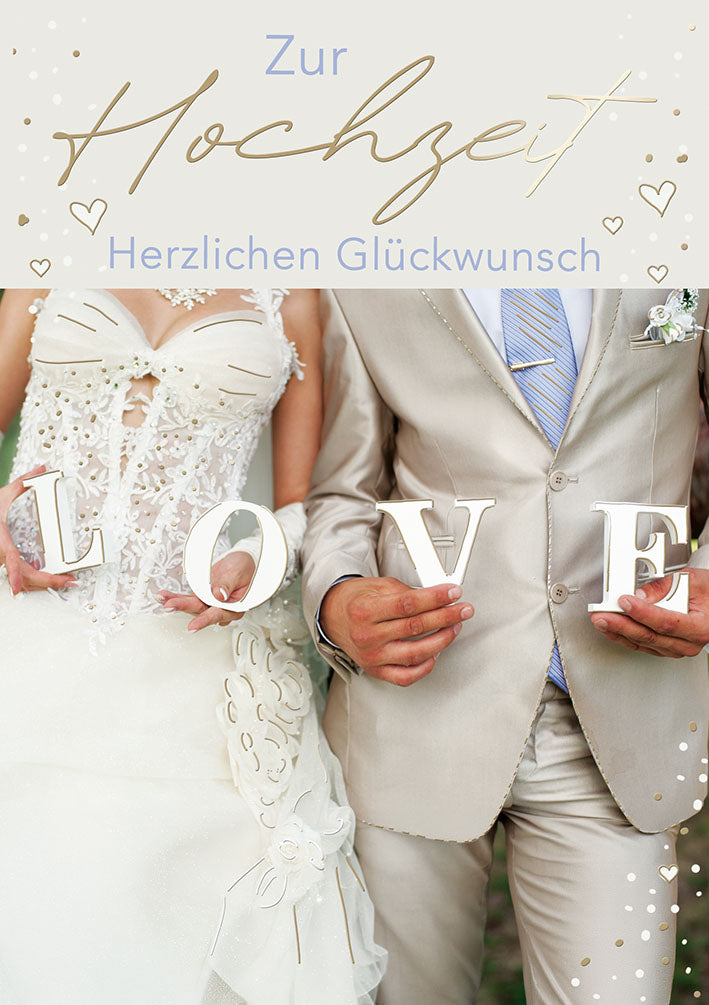 Hochzeitskarte „Love“