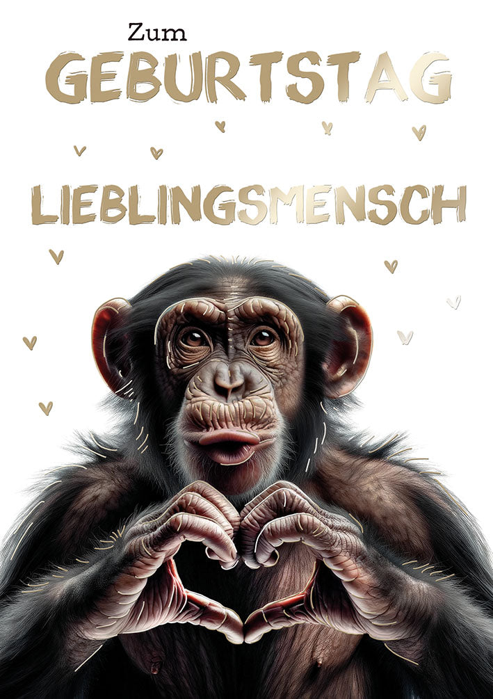 Bubikopf Geburtstagskarte „Lieblingsmensch“
