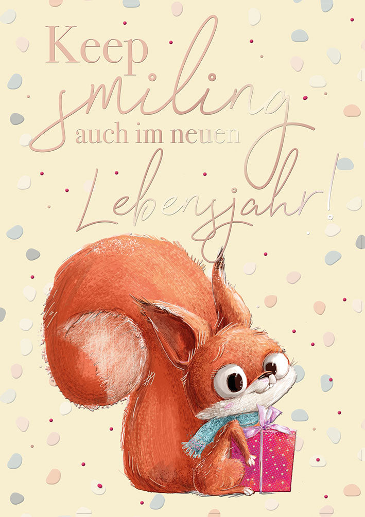 Geburtstagskarte „Eichhörnchen“