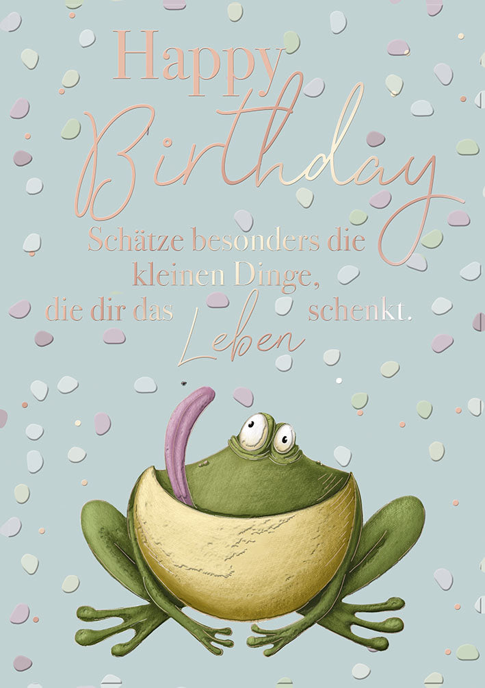 Geburtstagskarte „Frosch“