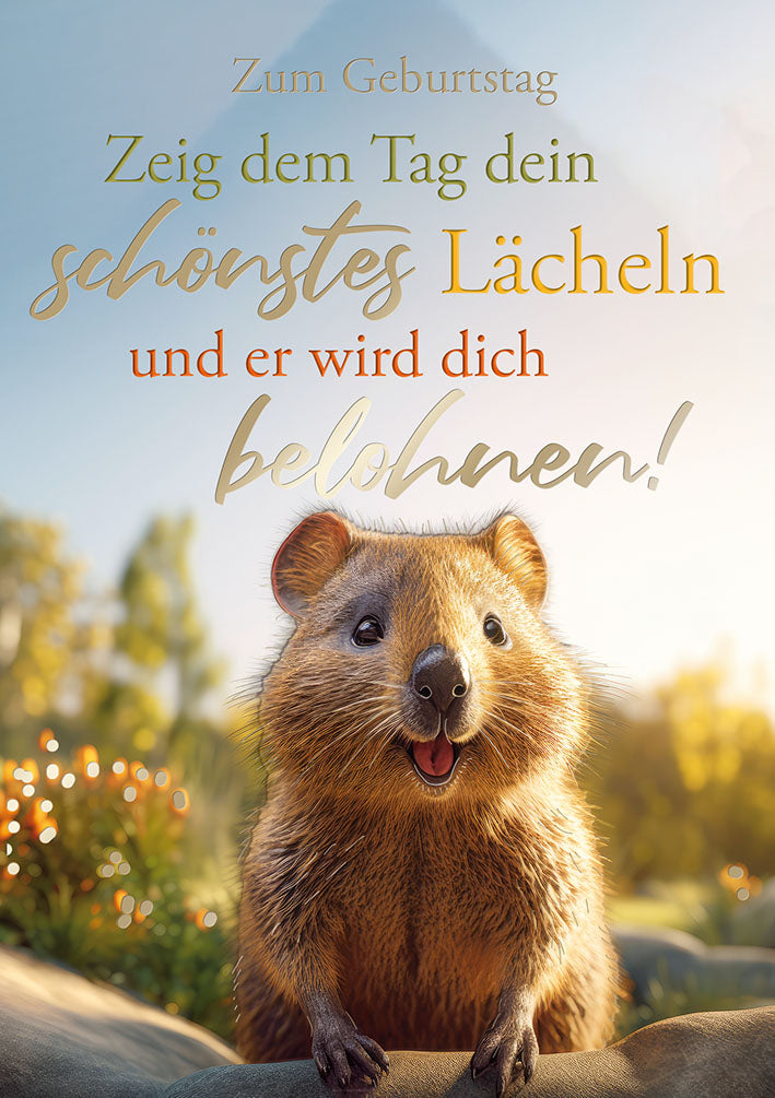 Loonycard Geburtstagskarte „Schönstes Lächeln“