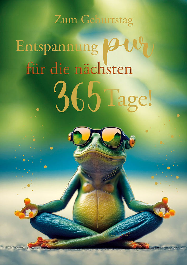 Loonycard Geburtstagskarte „Entspannung pur“