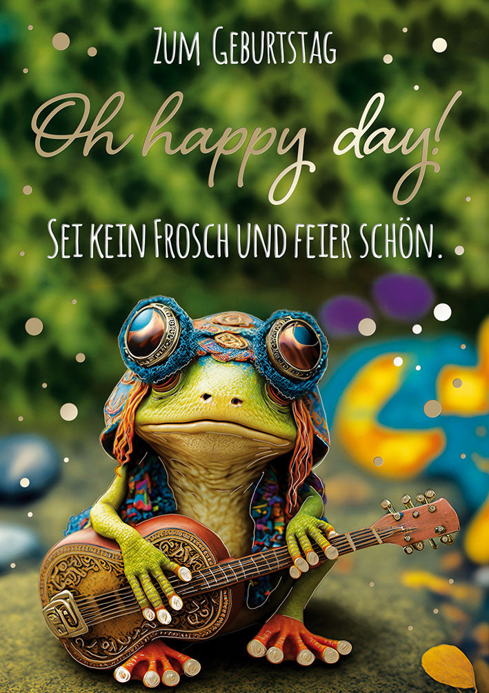 Loonycard Geburtstagskarte „Oh happy day“