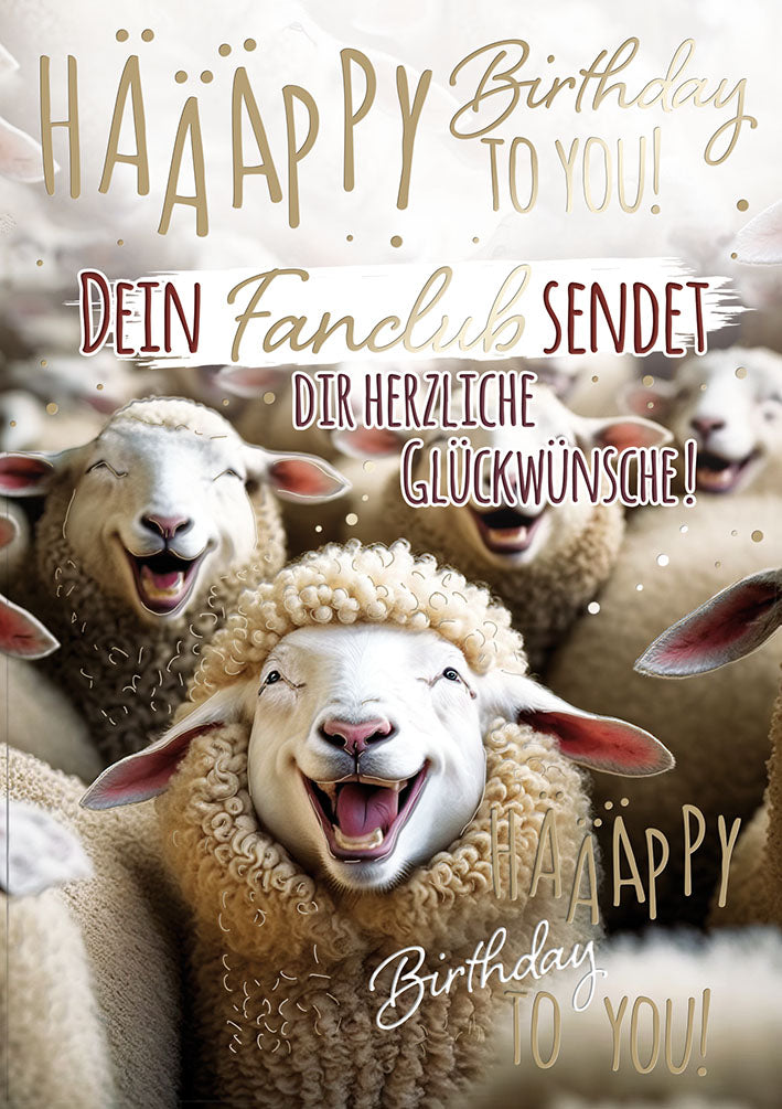 Loonycard Geburtstagskarte „Fanclub“