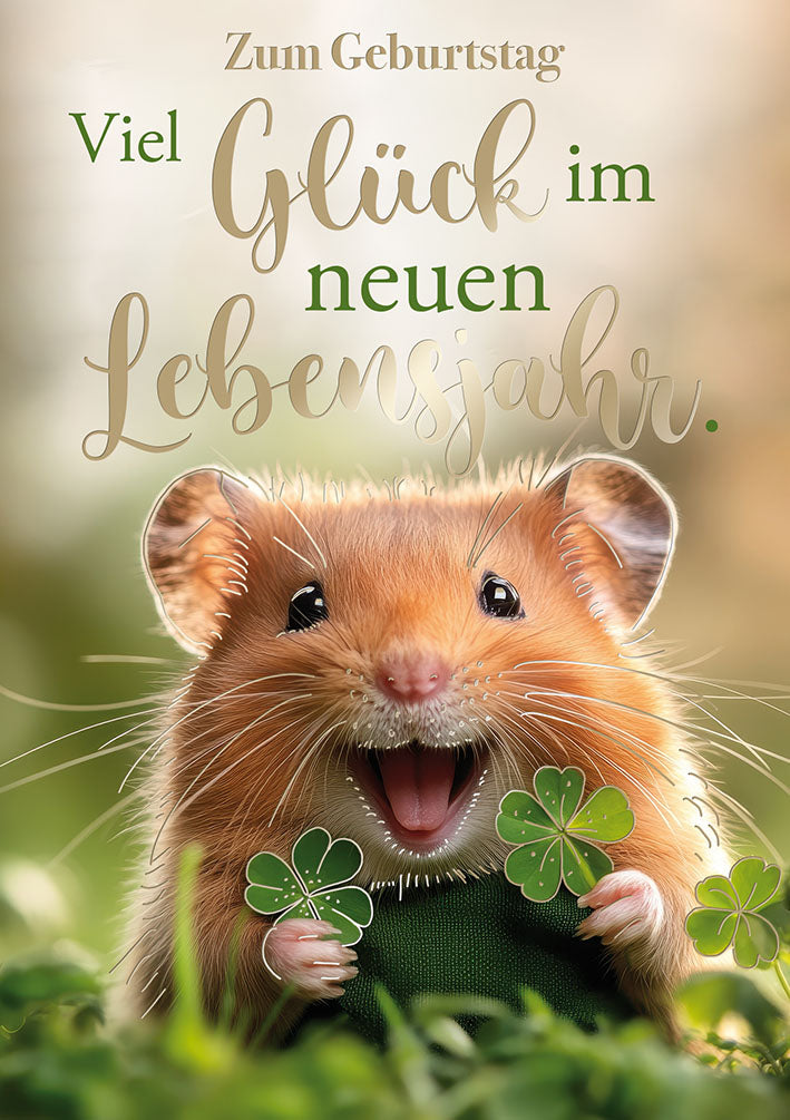 Loonycard Geburtstagskarte „Viel Glück“
