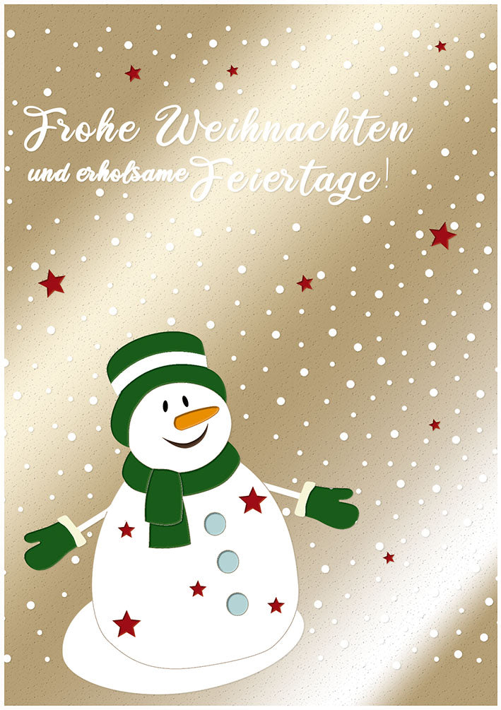 Weihnachtskarte „Schneemann“