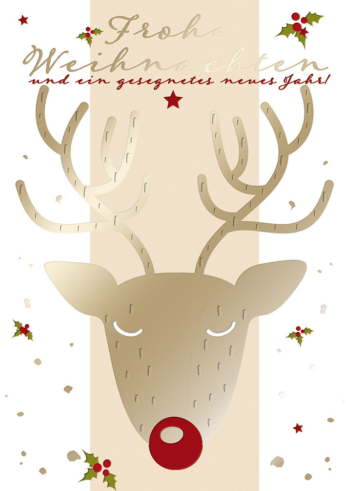 Weihnachtskarte „Rentier“