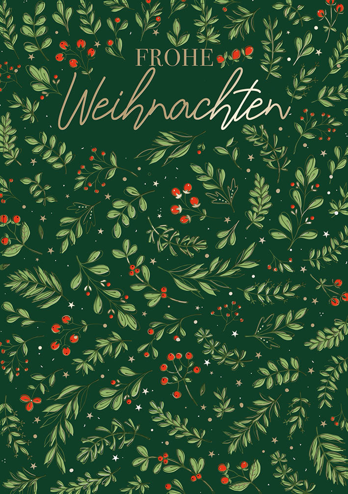 Weihnachtskarte „Mistelzweige“