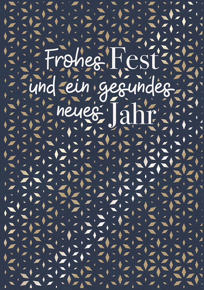 Weihnachtskarte „Goldenes Muster“