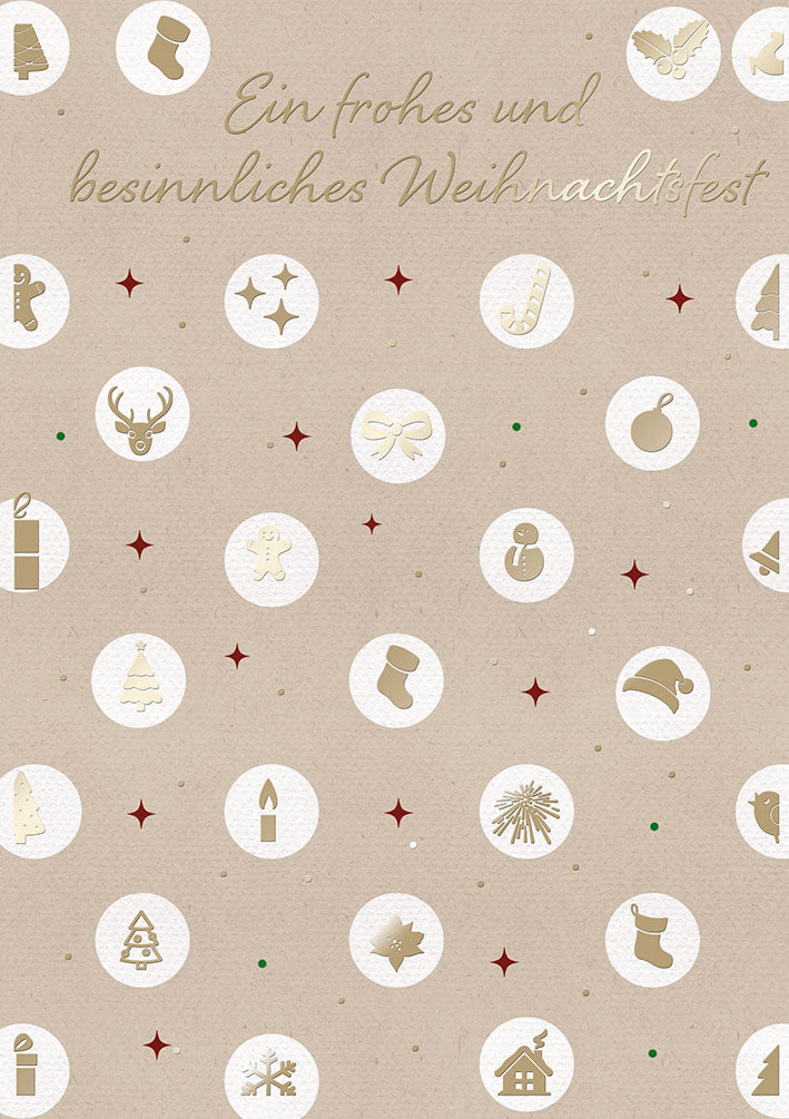 Weihnachtskarte „Weihnachtssymbole“