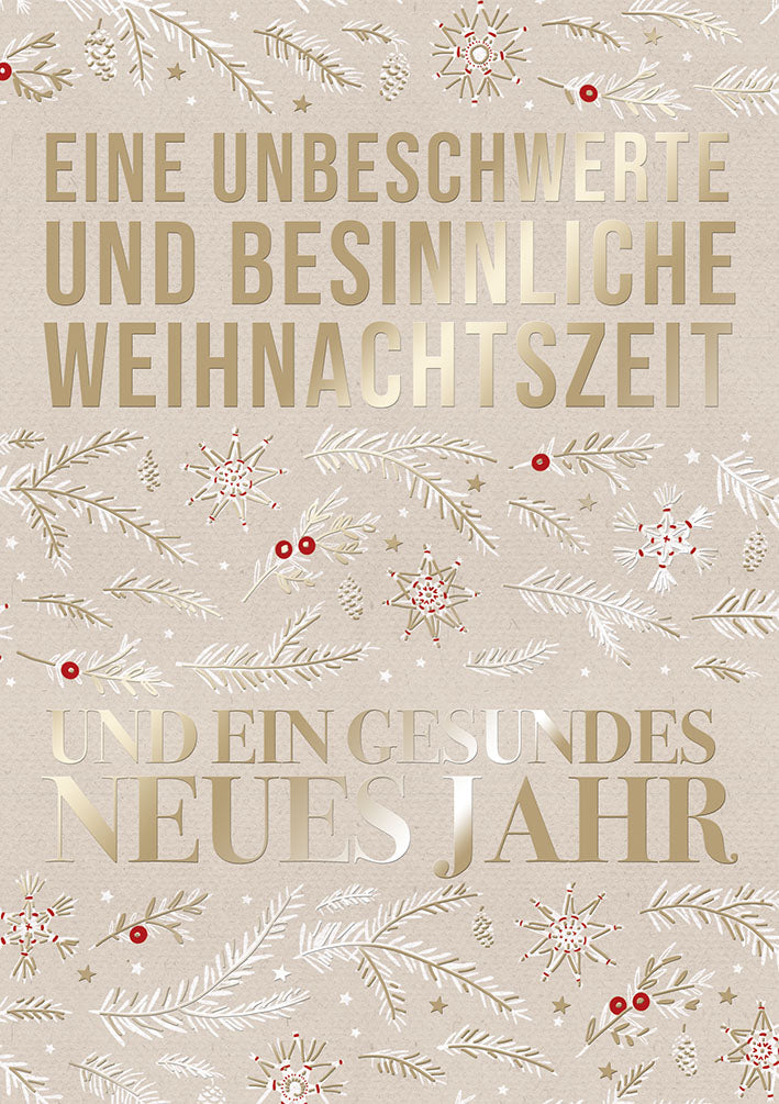 Weihnachtskarte „Zweige“