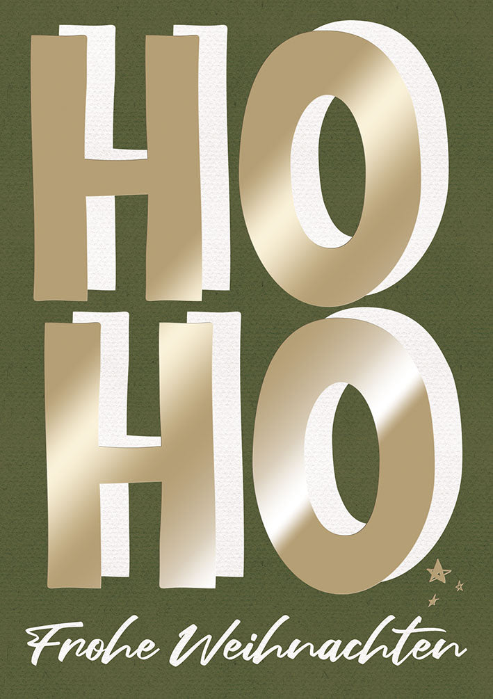 Weihnachtskarte „Ho Ho“