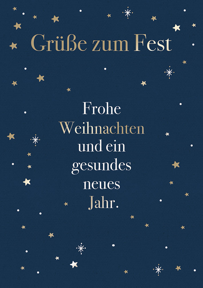 Weihnachtskarte „Grüße zum Fest“