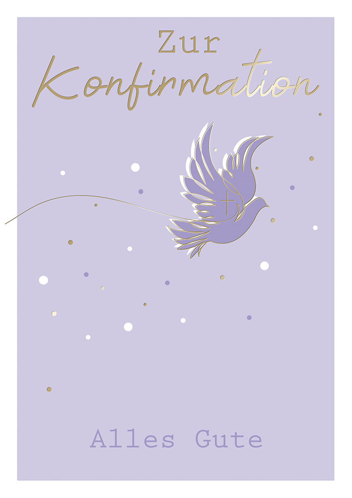 Konfirmationskarte „Taube“