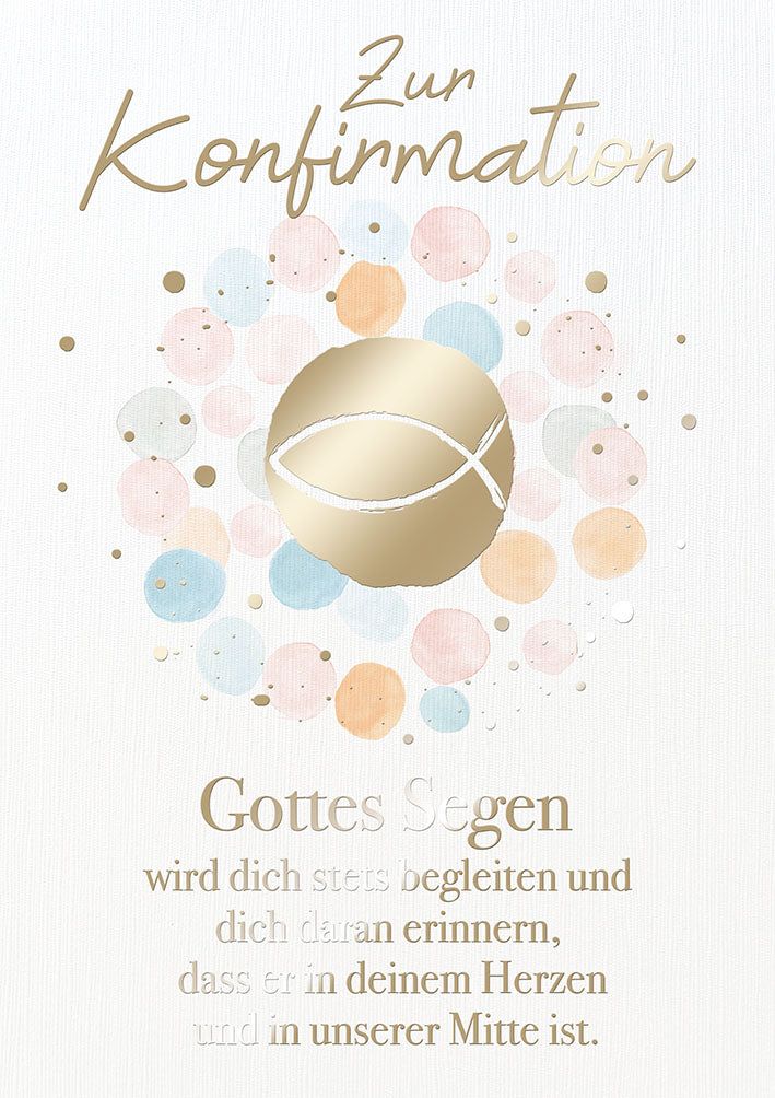 Konfirmationskarte „Fisch-Symbol“