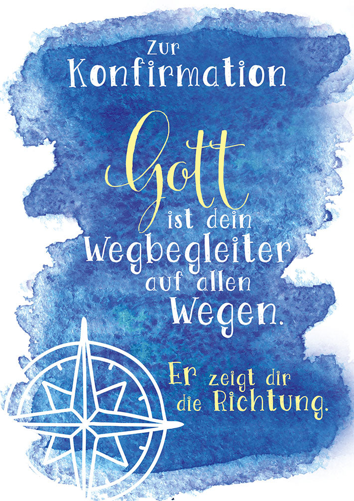 Konfirmationskarte „Kompass“