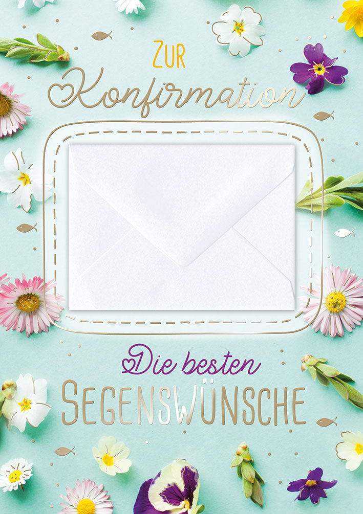 Geldkarte zur Konfirmation „Blumenwiese“