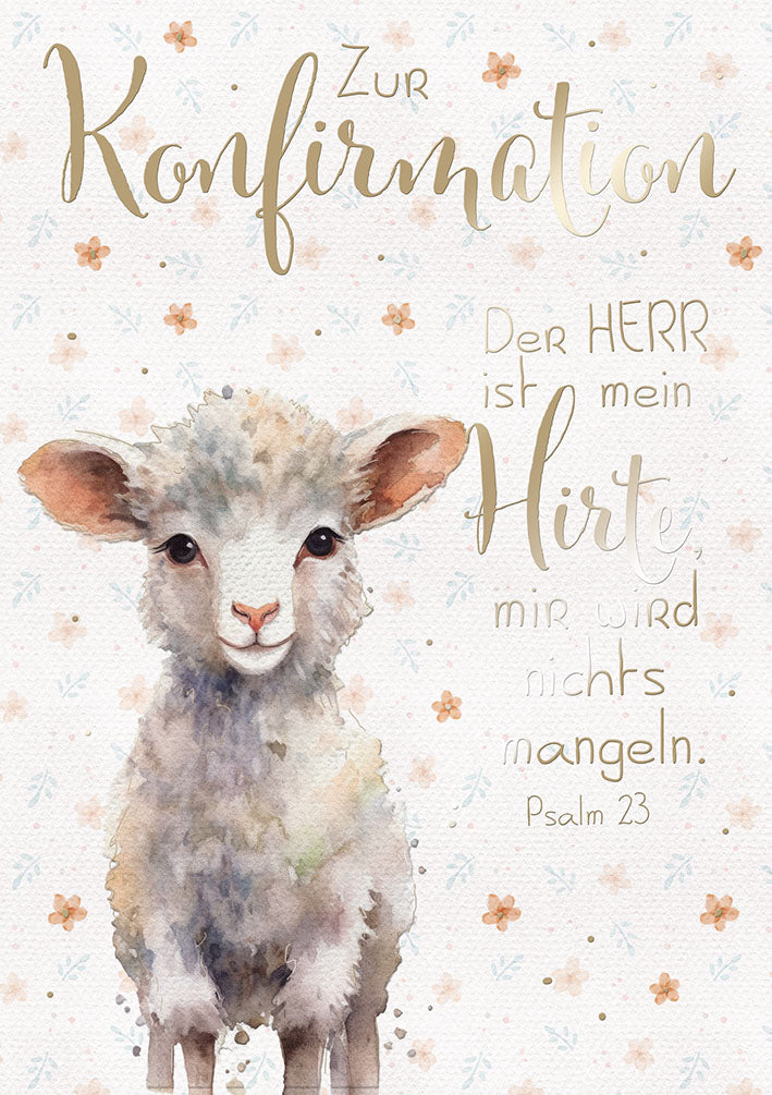 Konfirmationskarte „Lamm“